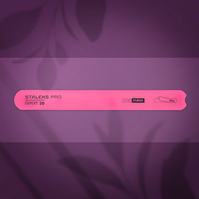 SPBE-20 Beveled straight plastic nail file (base), EXPERT 20