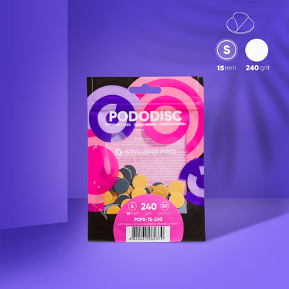 PDFS-15-240  Disposable files on a soft base for pedicure disc (50 pcs) image 0