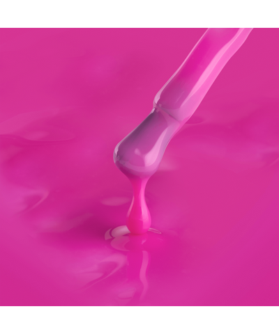 Color Rubber Base gel, Dragon Fruit, 7ml image 2