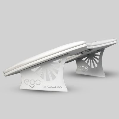 EGO by ULKA hand rest in use on a manicure desk