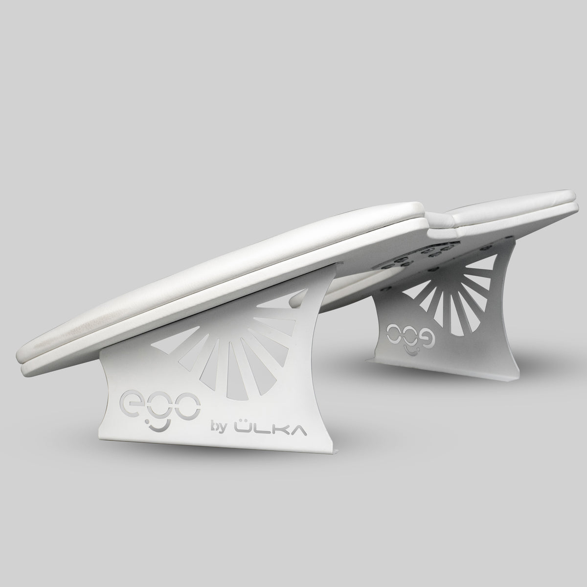 EGO by ULKA hand rest in use on a manicure desk