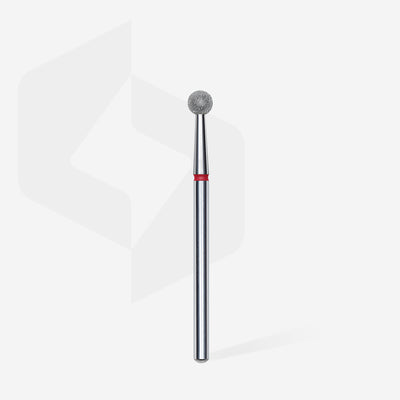 FA01R040 DIAMOND NAIL DRILL BIT, "BALL", RED