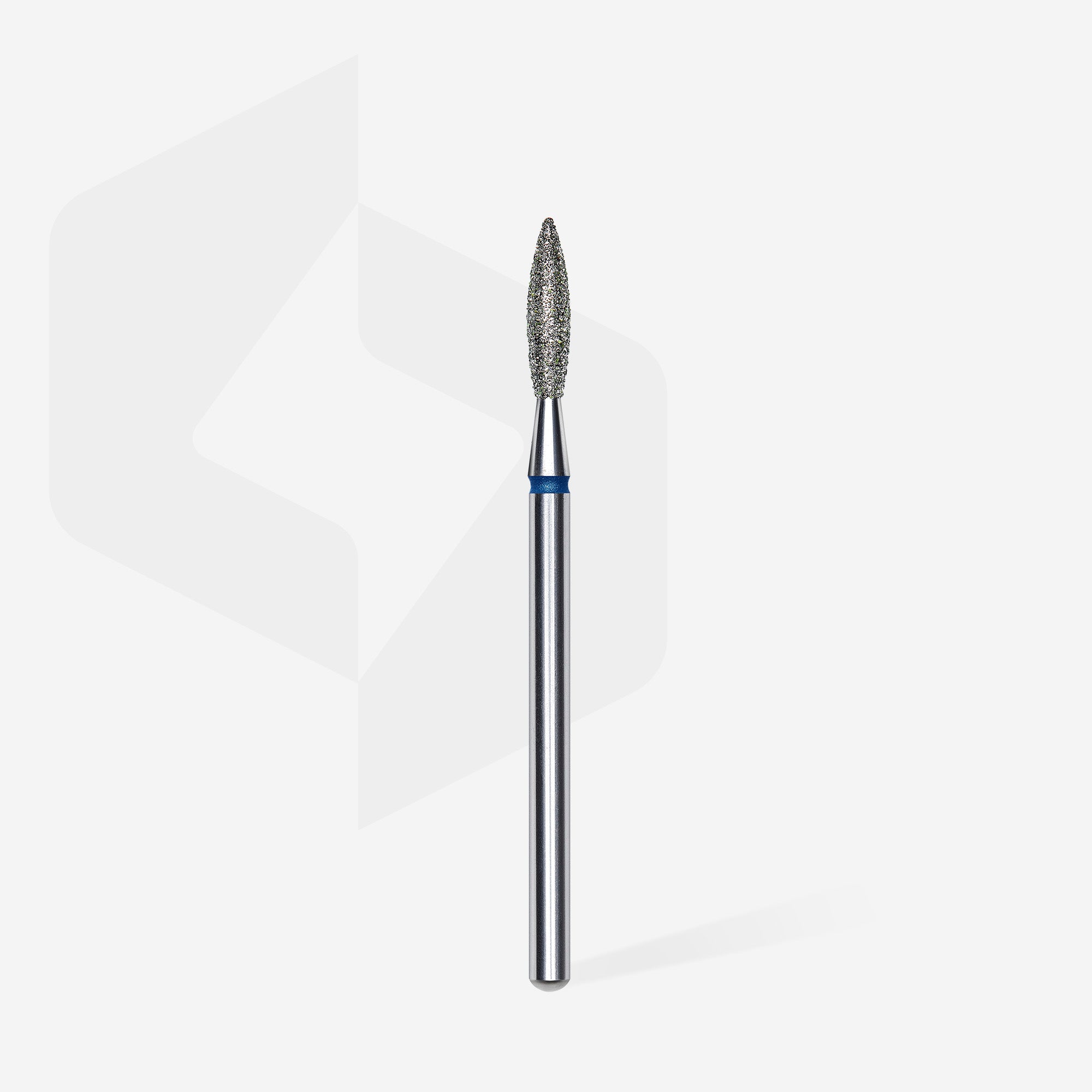 Diamond nail drill bit flame blue EXPERT head diameter 2.3 mm / working part 10 mm