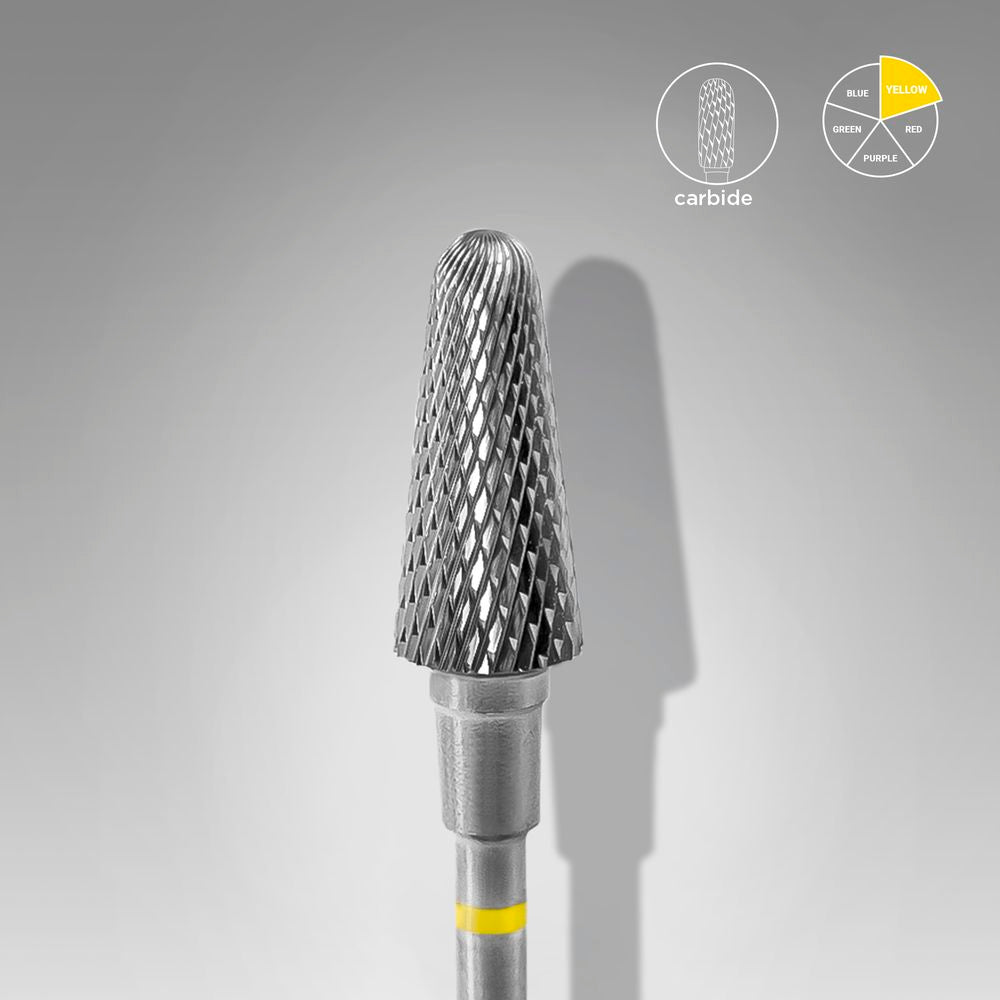 Carbide nail drill bit frustum yellow head EXPERT diameter 6 mm / working part 14 mm