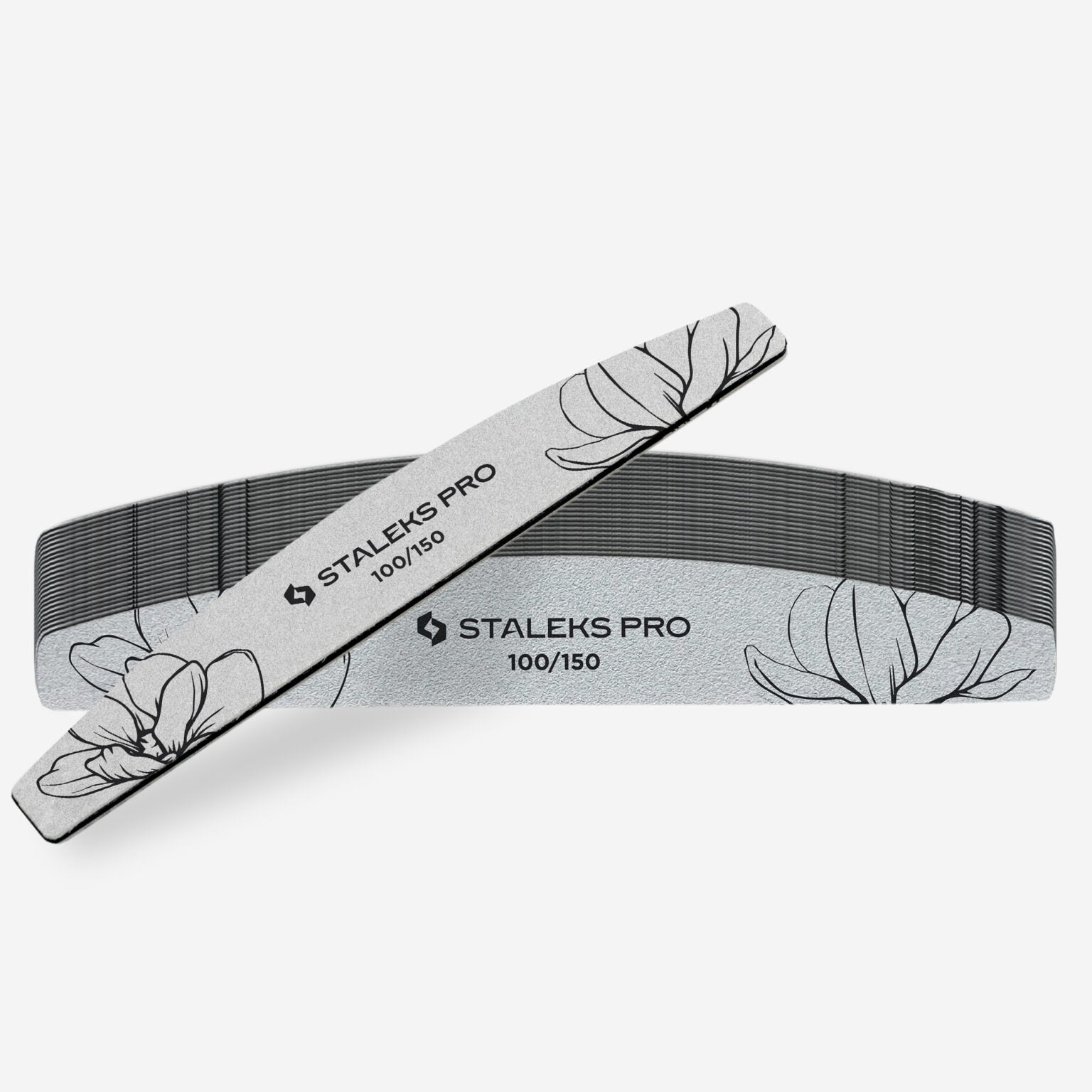 NFE-40-100/150-25 25 pcs Crescent mineral nail file 100/150 gr  image 2