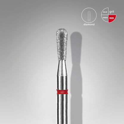 Diamond nail drill bit match red EXPERT head diameter 2.3 mm / working part 5 mm