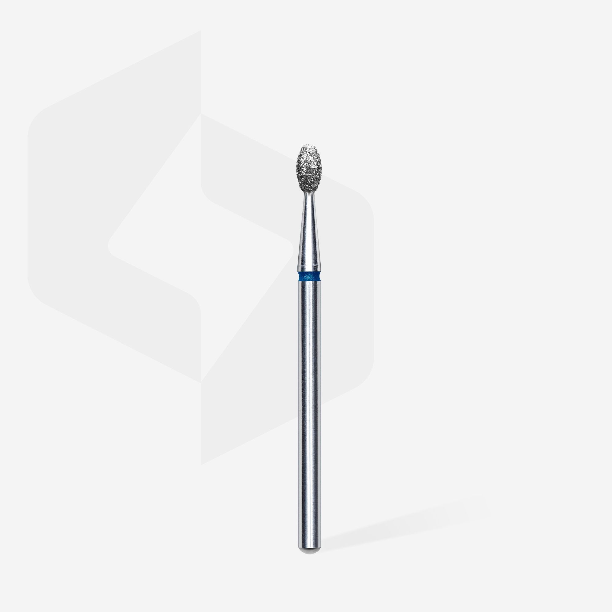 Diamond nail drill bit olive blue EXPERT head diameter 2.5 mm / working part 5 mm
