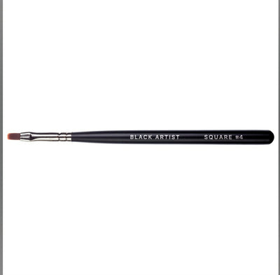Gel brush Black Artist, 4 , flat, nylon pile image 1