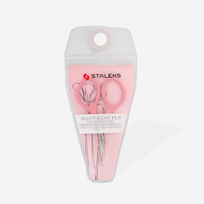 SBC-11/1 Pink cuticle scissors BEAUTY & CARE
