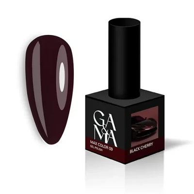 009 GAMA Gel Polish Max Color Black Cherry 10 ml TPO free