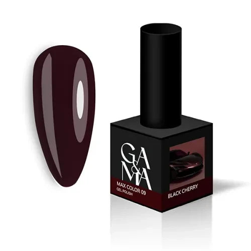 009 GAMA Gel Polish Max Color Black Cherry 10 ml TPO free