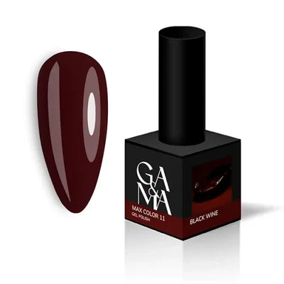 011 GAMA Gel polish Max Color Black Wine, 10 ml, TPO free
