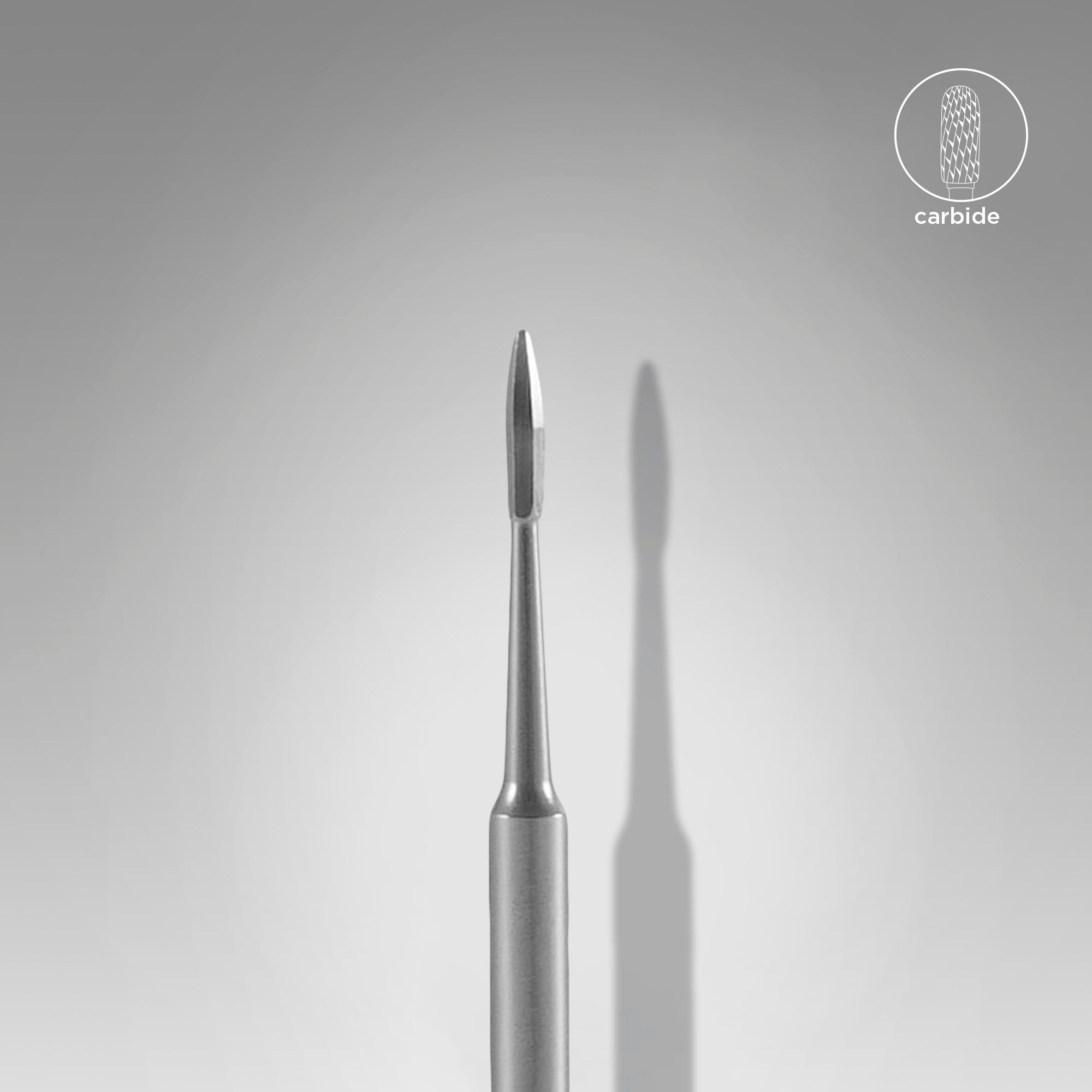 Carbide nail drill bit nail cleaner EXPERT head diameter 1.2 mm / working part 2.5 mm
