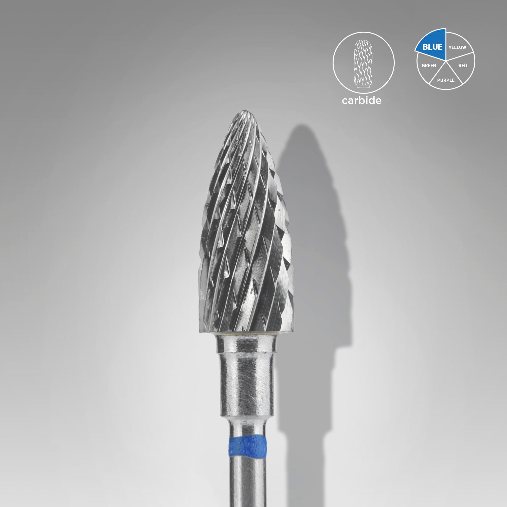 Carbide nail drill bit pinecone blue EXPERT head diameter 6 mm / working part 14 mm