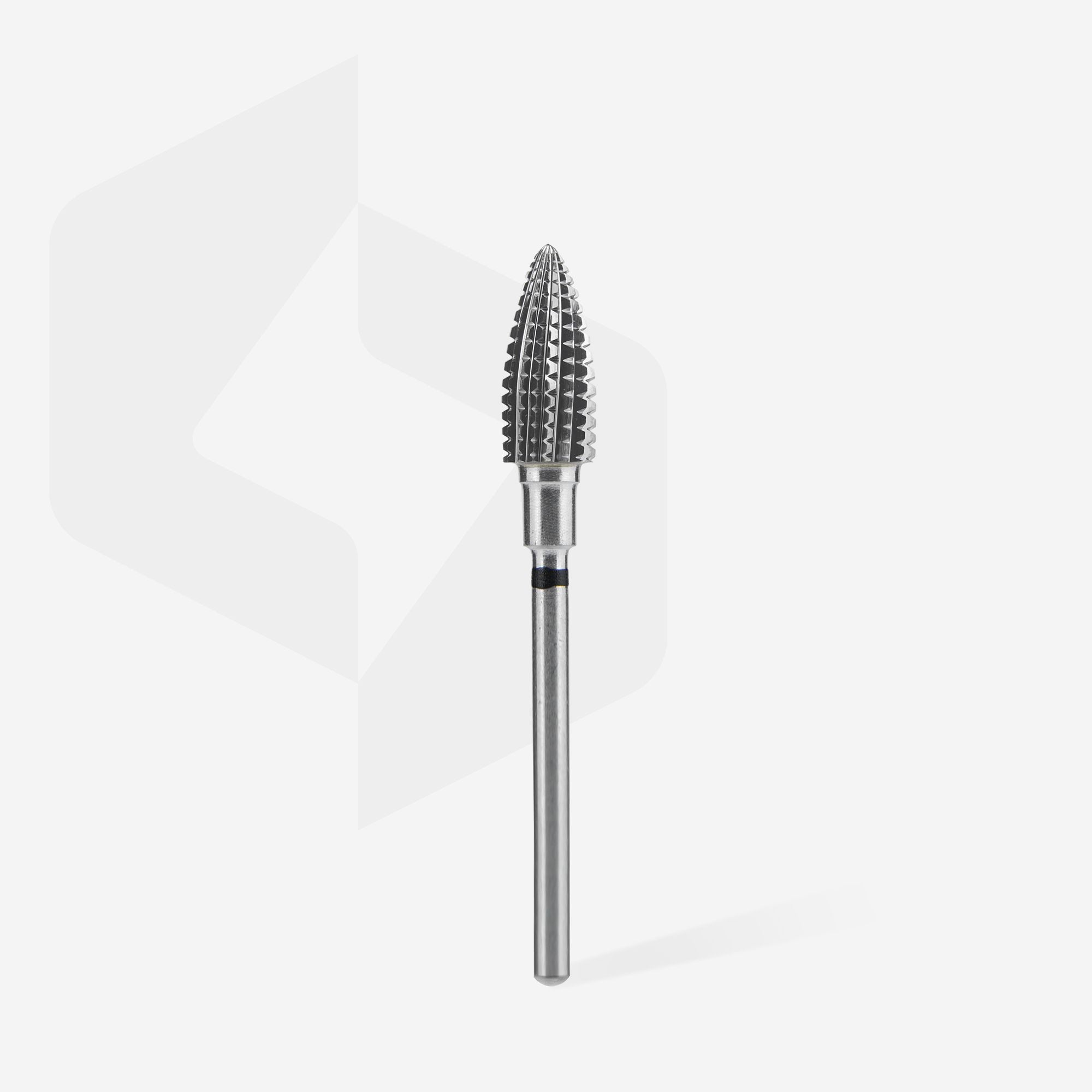 Carbide nail drill bit pinecone black hard EXPERT head diameter 6 mm / working part 14 mm