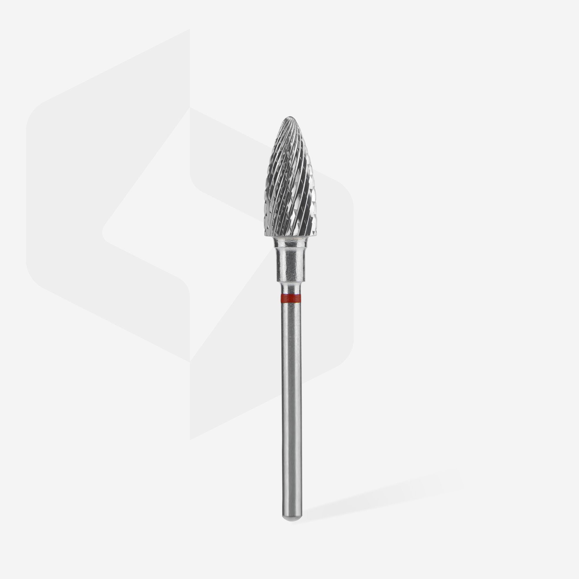 Carbide nail drill bit pinecone red EXPERT head diameter 6 mm / working part 14 mm