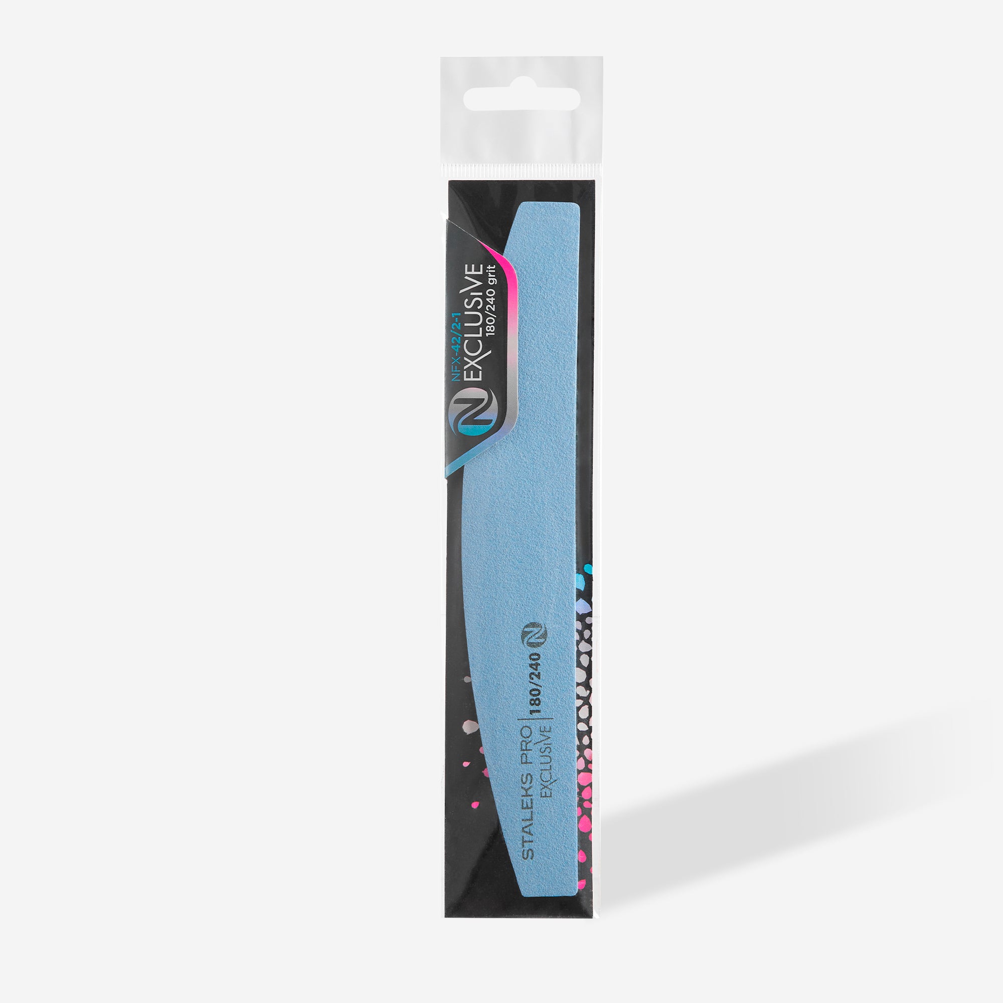 Mineral crescent nail file EXCLUSIVE without foam 180/240 grit