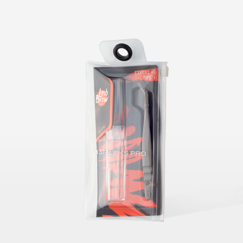 Professional eyelash tweezers EXPERT 40 TYPE 1 (L-shaped, 50′)