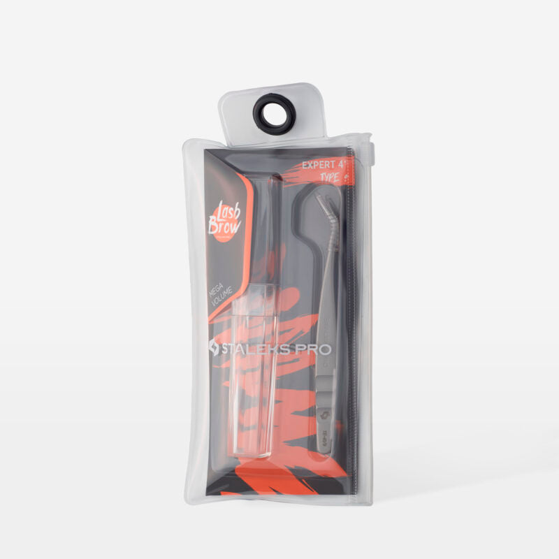 Professional eyelash tweezers EXPERT 41 TYPE 9 (L-shaped, 35′)
