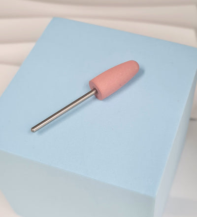 Polishing drill bits for E-file manicure/pedicure, pink, 400 grit,  fine