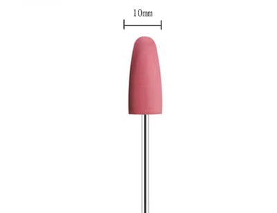 Polishing drill bits for E-file manicure/pedicure, pink, 400 grit,  fine