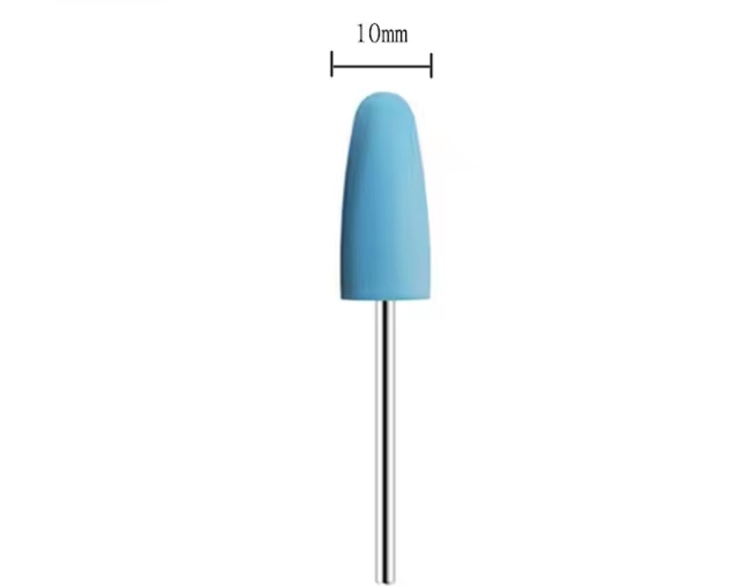 Polishing drill bits for E-file manicure/pedicure,  blue, 800 grit,  extra fine
