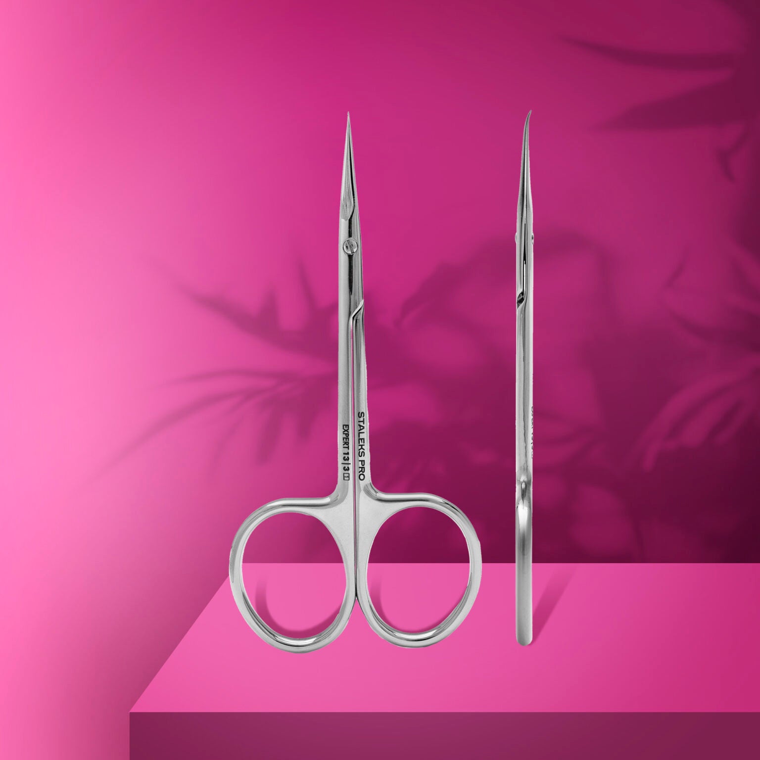 Professional cuticle scissors, hook, left-handed EXPERT 13 TYPE 3