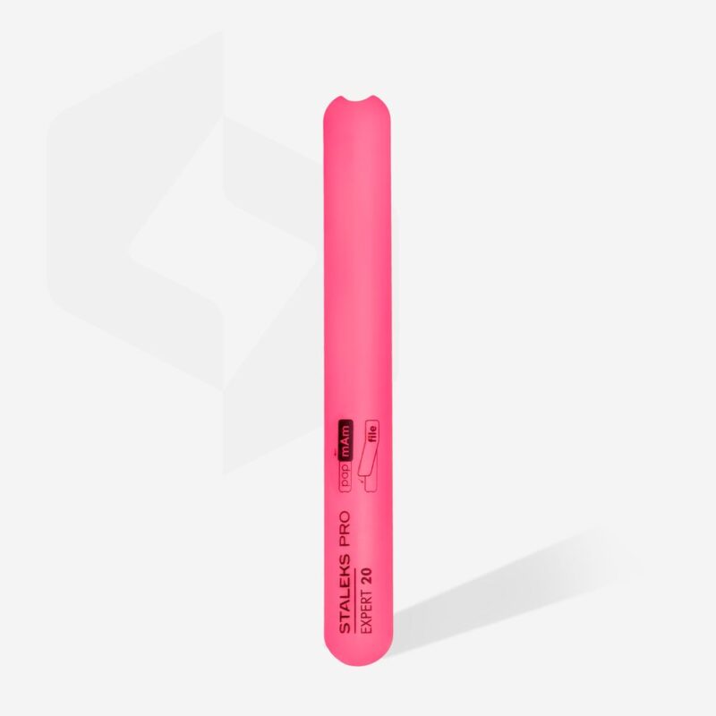Straight plastic slanted nail file (base) EXPERT 20