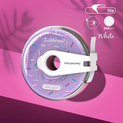 STALEKS AT-240w — Disposable white abrasive tape EXPERT 240 grit in a plastic case — official view 1