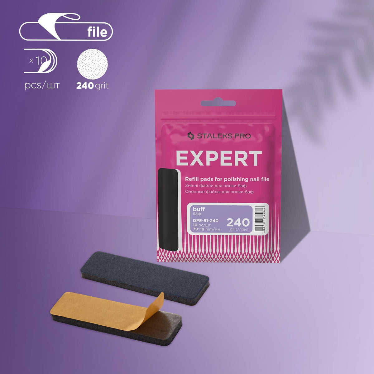STALEKS DFE-51-240 — 240 grit polishing file refill hero