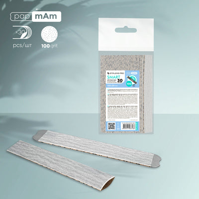 STALEKS DFC-20-100 — Disposable files papmAm on a soft foam layer SMART 20 100 grit (30 pcs) — official view 1