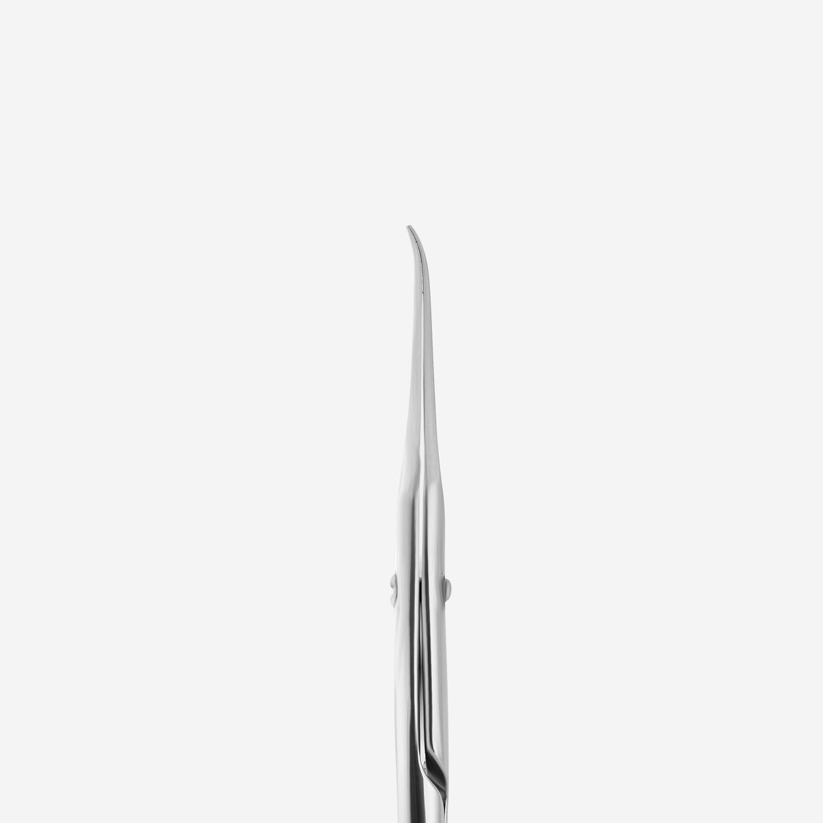 STALEKS EXCLUSIVE SX-21/1m Magnolia cuticle scissors with hook — hook-shaped blade close-up