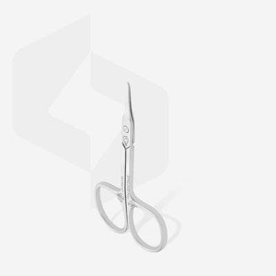 STALEKS EXCLUSIVE SX-33/1m Magnolia cuticle scissors — angled view