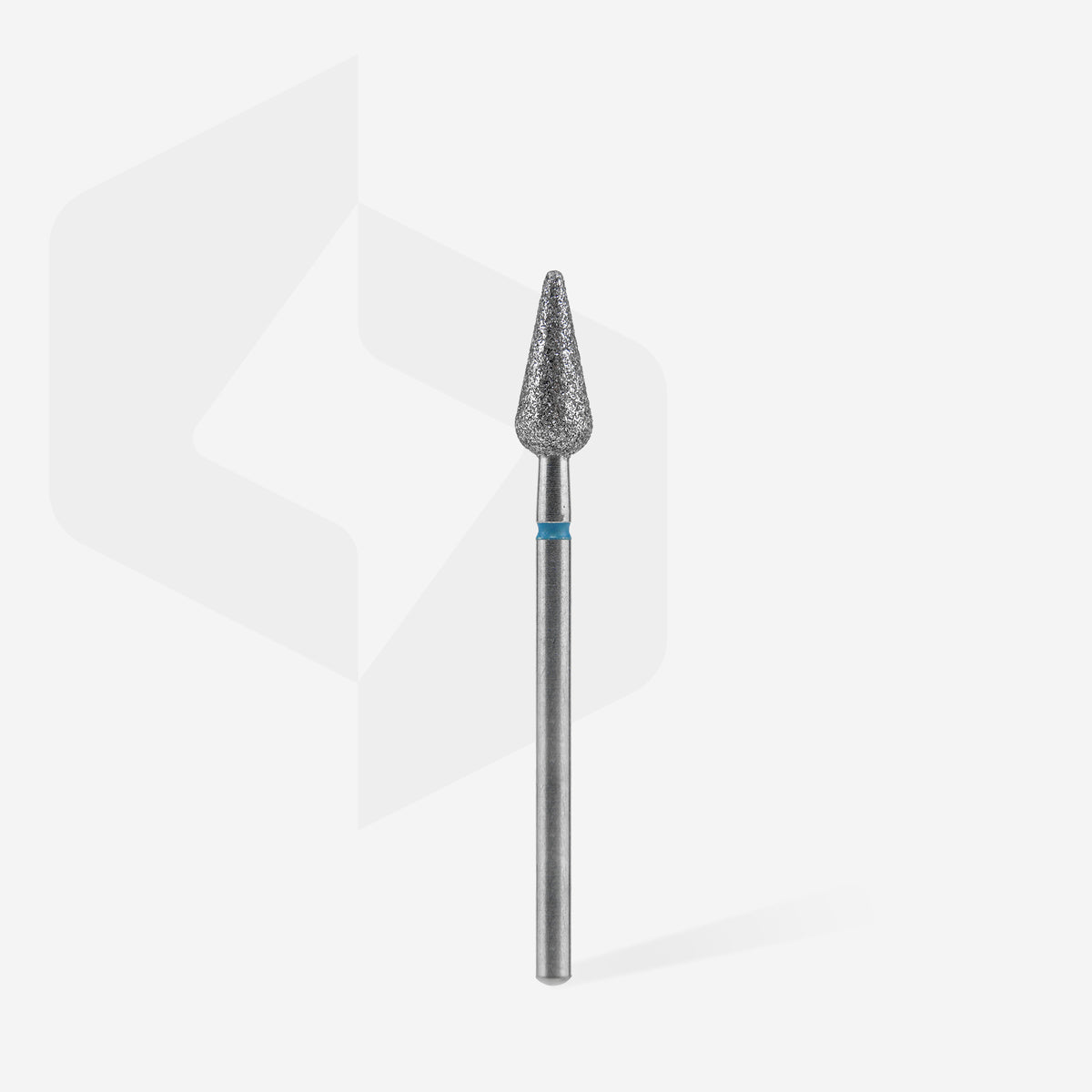 STALEKS FA100B050/12 — Diamond nail drill bit pointed pear blue EXPERT head diameter 5 mm / working part 12 mm — official view 2