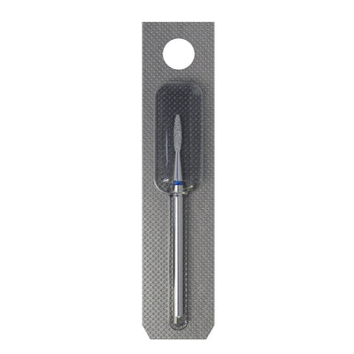 STALEKS FA10B016/8 — Diamond nail drill bit flame blue head EXPERT diameter 1,6 mm / working part 8 mm — single-bit packaging