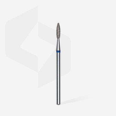 STALEKS FA10B021/8 — Diamond nail drill bit flame blue EXPERT head diameter 2,1 mm / working part 8 mm — official view 2