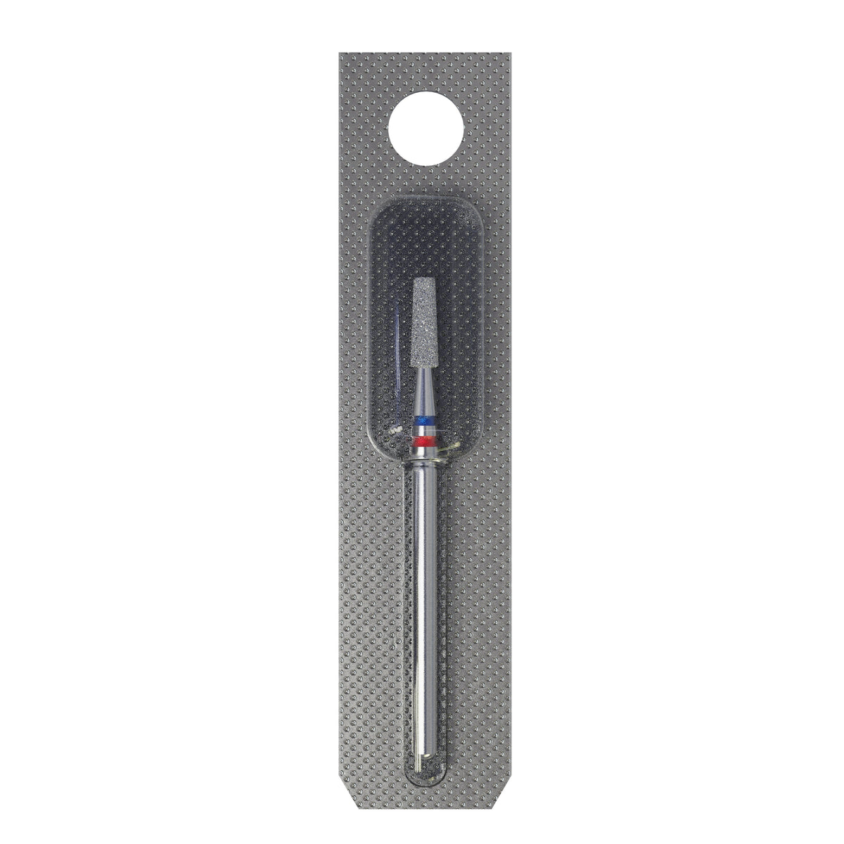 STALEKS FA70RB025/8 — Diamond nail drill bit DUO cone red-blue EXPERT head diameter 2,5 mm / working part 8 mm — single-bit packaging