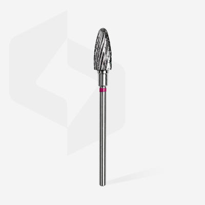STALEKS FT90V060/14 — Carbide nail drill bit corn purple EXPERT head diameter 6 mm / working part 14 mm — official view 2