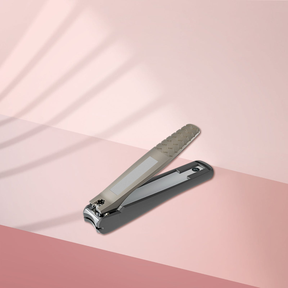 STALEKS KBC-20 — Nail clipper with container for nails BEAUTY & CARE 20 — open clipper