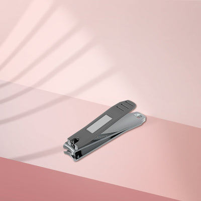 STALEKS KBC-50 — Nail clipper small with matte handle and nail file BEAUTY & CARE 50 — open clipper