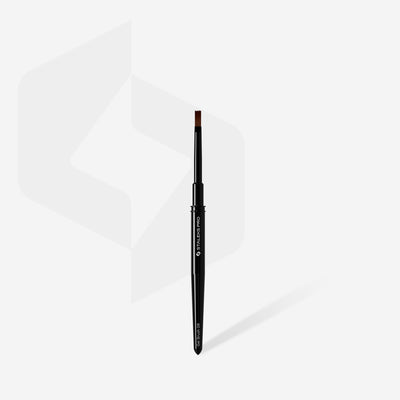 STALEKS NBE-08 — Straight brush for gel EXPERT width 6 mm / length 10 mm — official view 2