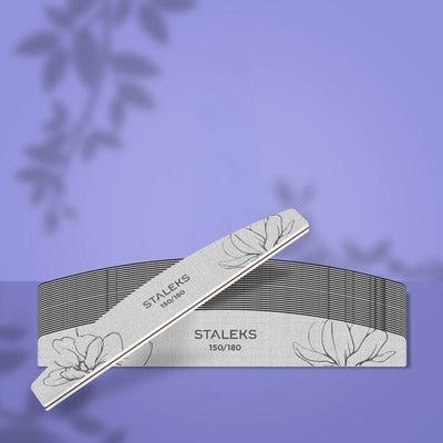 STALEKS NFE-40-150/180-25 — Crescent mineral nail file EXPERT 40 150/180 grit (25 pcs) — official view 1