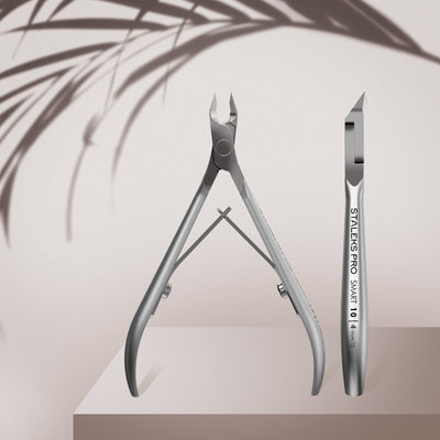 STALEKS NS-10-4 — Professional cuticle nippers SMART 10 4 mm — front and side views