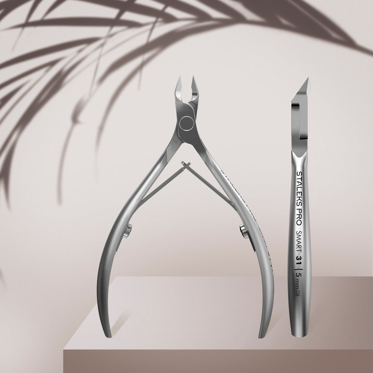 STALEKS NS-31-5 — Professional cuticle nippers SMART 31 5 mm — front and side views