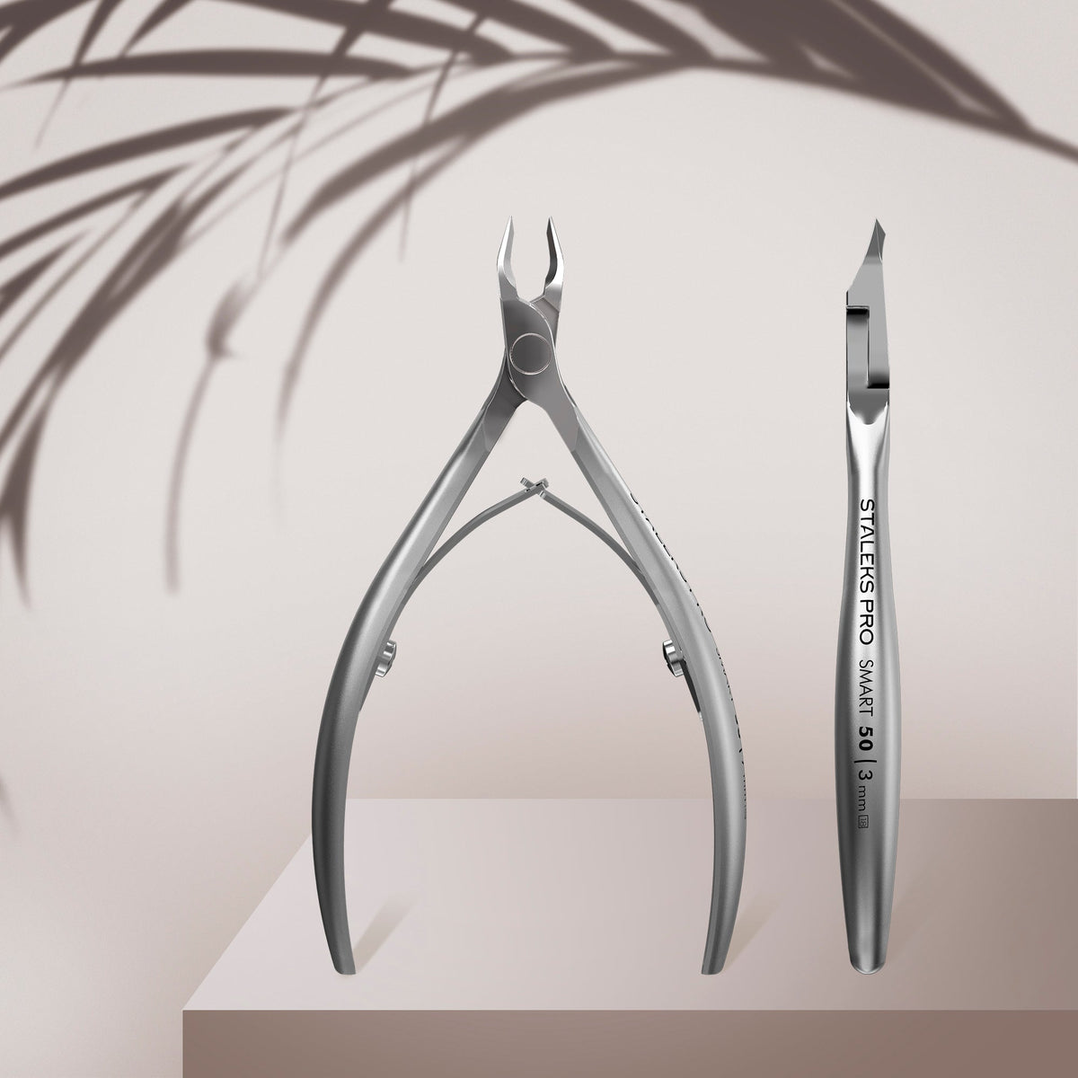 STALEKS NS-50-3 — Professional cuticle nippers SMART 50 3 mm — front and side views