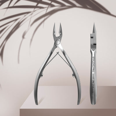 STALEKS NS-71-14 — Professional nippers for ingrown toenails SMART 71 14 mm — front and side views