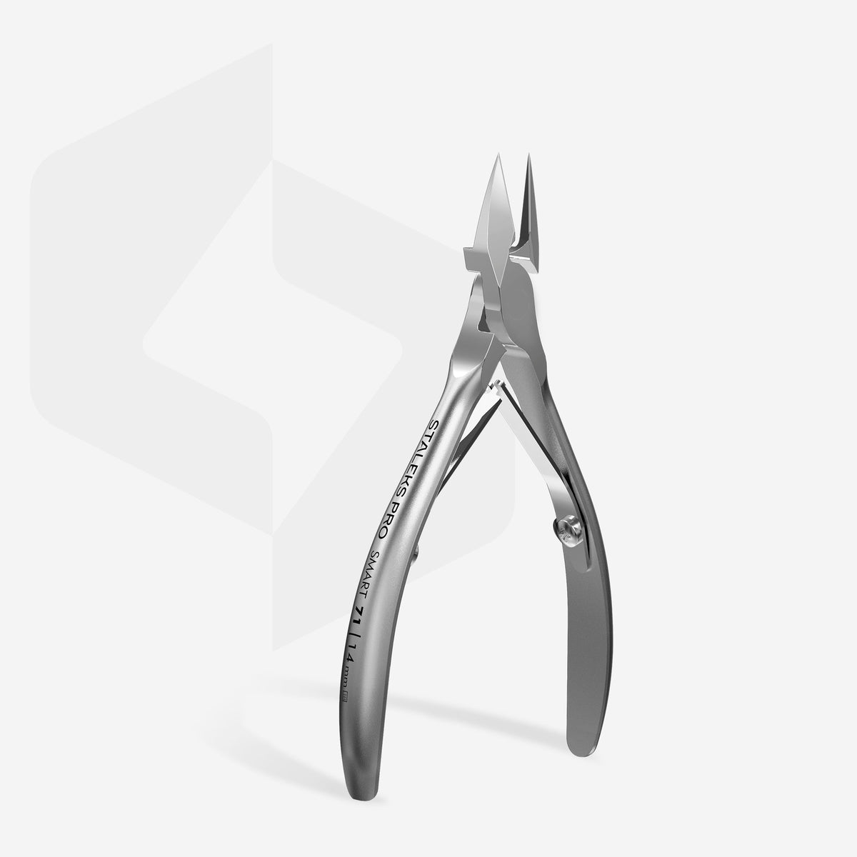STALEKS NS-71-14 — Professional nippers for ingrown toenails SMART 71 14 mm — three-quarter tool view