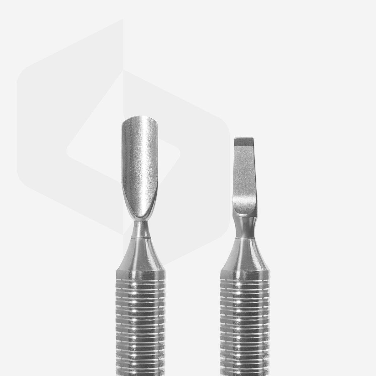 STALEKS PE-100/5 — Hollow manicure pusher EXPERT 100 TYPE 5 (rounded narrow pusher and straight blade) — official view 2