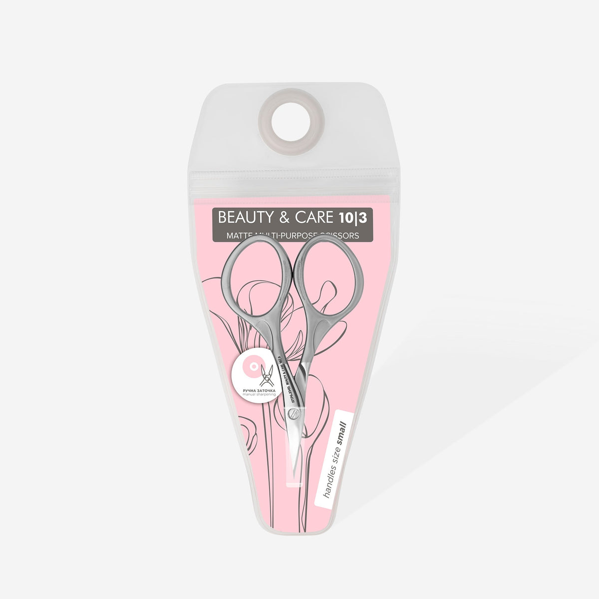 STALEKS SBC-10/3 — Matte multipurpose scissors BEAUTY & CARE 10 TYPE 3 — official retail packaging