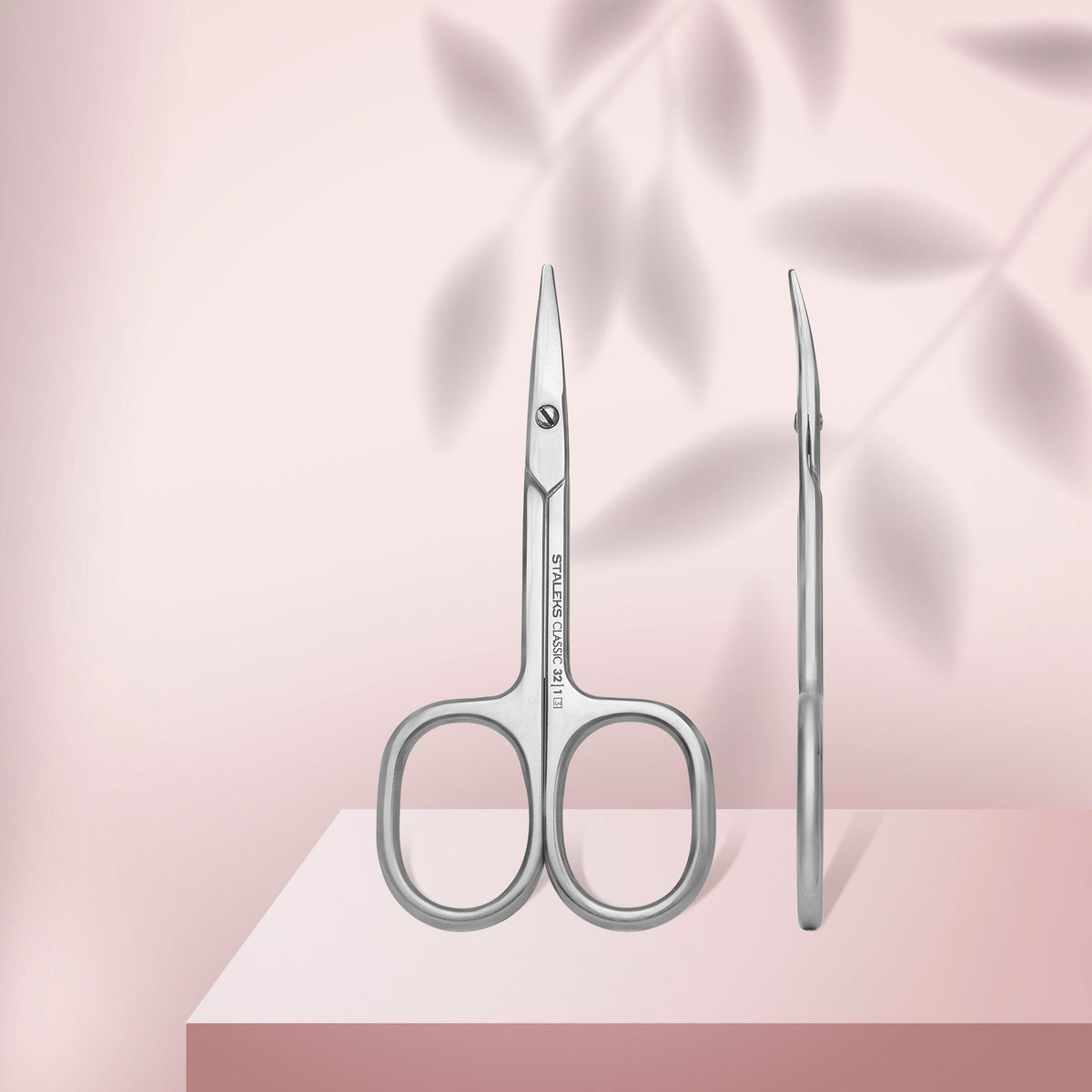 STALEKS Classic 32 Type 1 children's nail scissors, front and side views